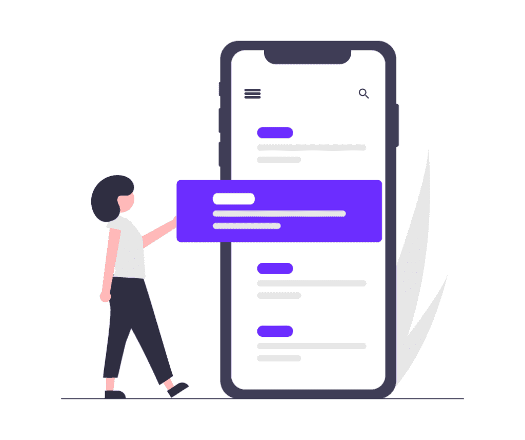 draw of person listing profitable niches with low competition