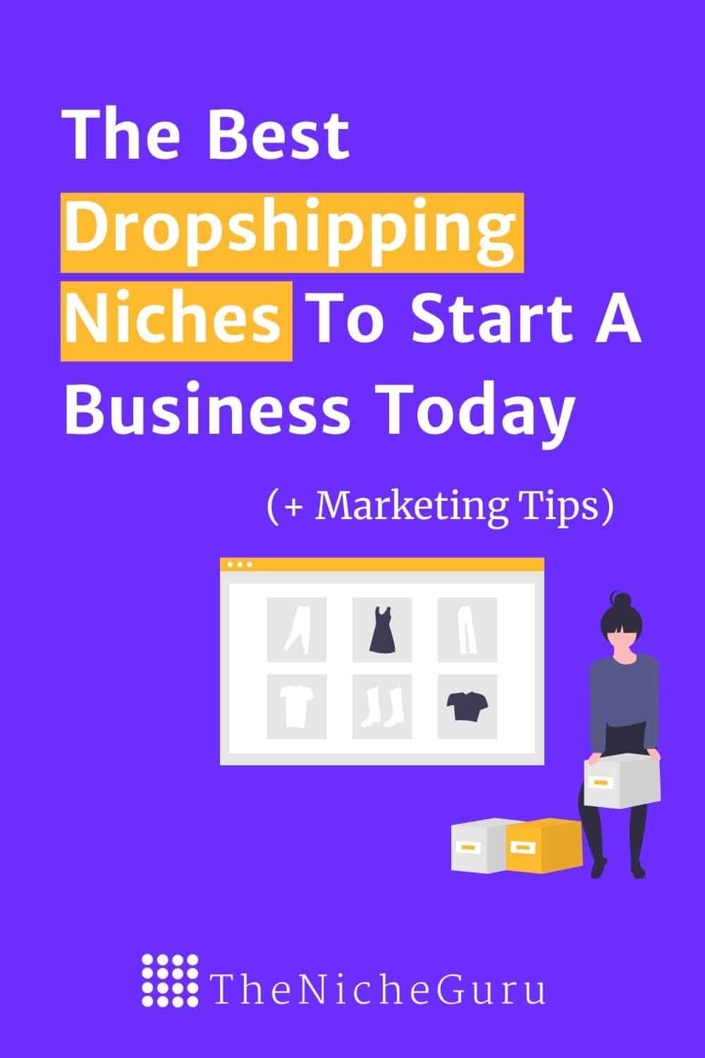 Find the best dropshipping niches to start a profitable business today. Shopify, Woocommerce, Ali Express and Amazon platforms to promote your products. #niche #nicheideas #dropshipping #shopify #amazon #ecommerce #aliexpress