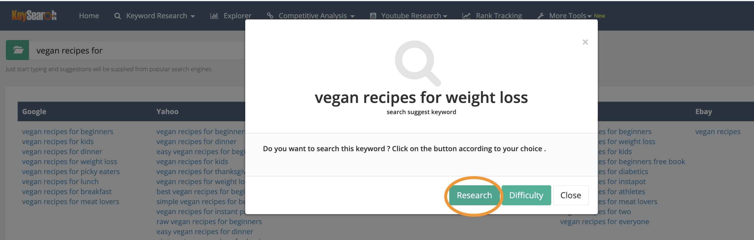 how to research keywords