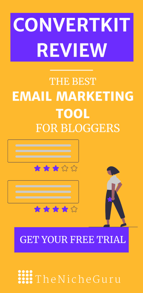 ConvertKit Review- The best email marketing tool for bloggers. In this review, I test Converkit main features, easy of use, sign up forms, automations and more. #EmailMarketing #Blogging #Email #ConvertKit