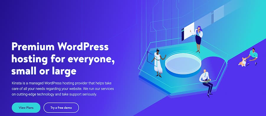 Kinsta homepage