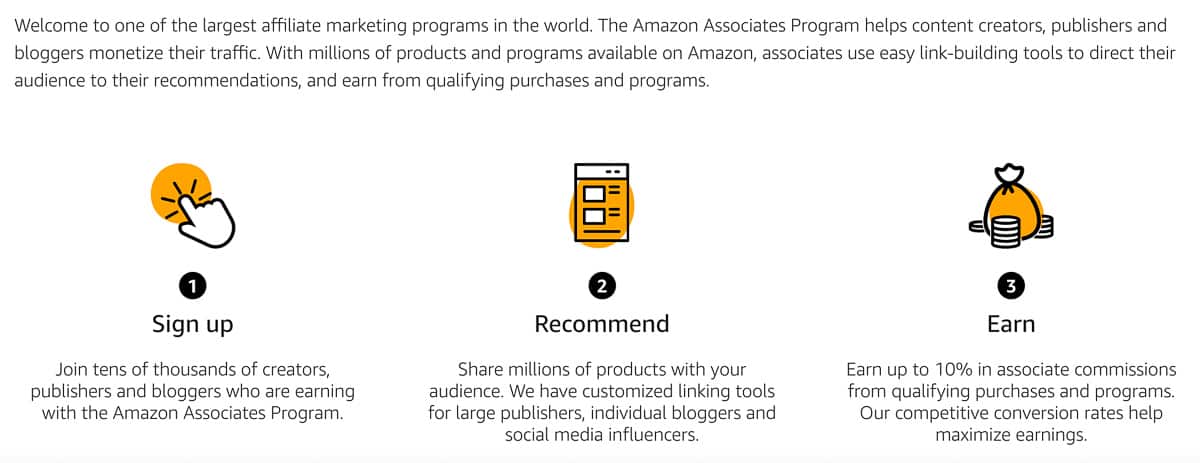 amazon affiliate program