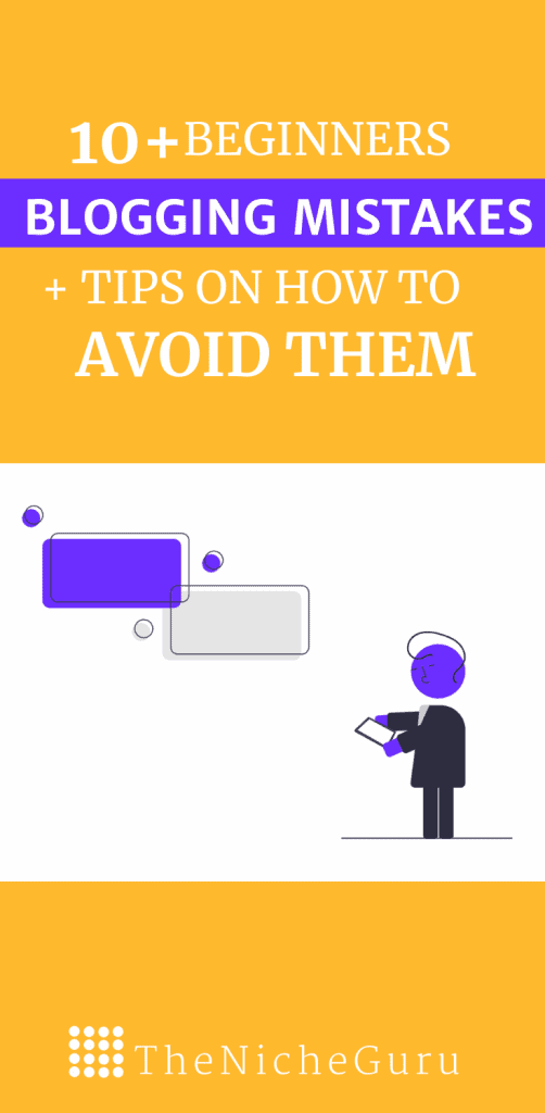 Discover the most common mistakes beginners bloggers commit, and learn how to avoid them with actionable tips. #BloggingTips #BloggingForBeginners #BloggingMistakes