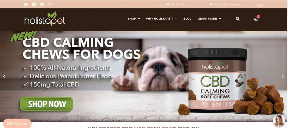 CBD for pets website