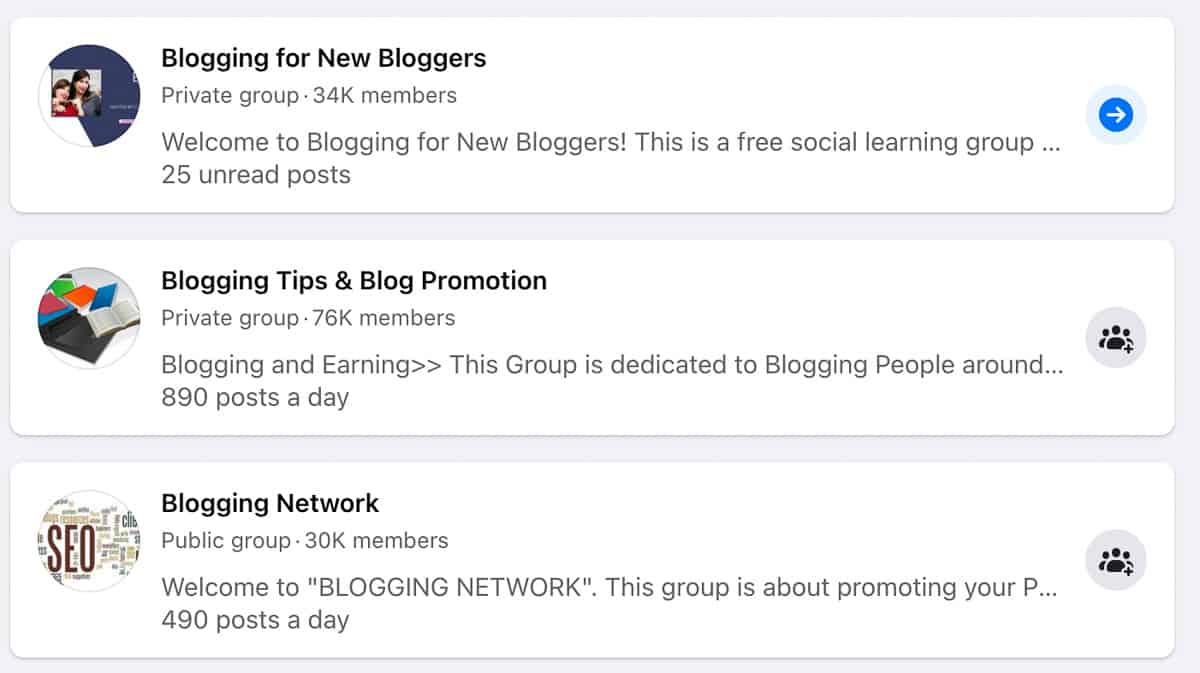 FaceBook groups are free traffic sources