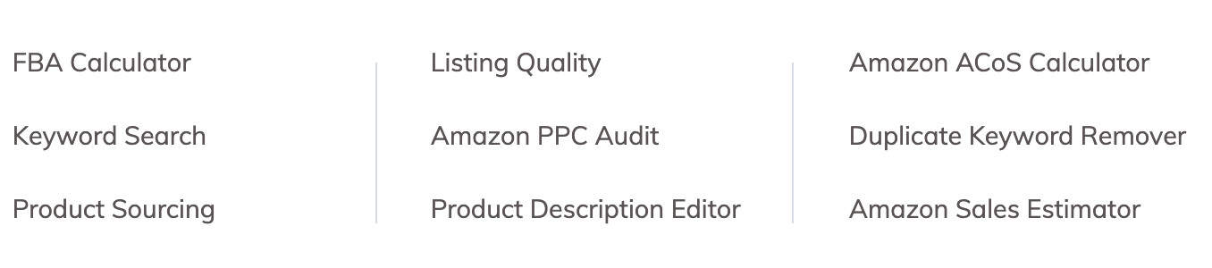 SellerApp free tools