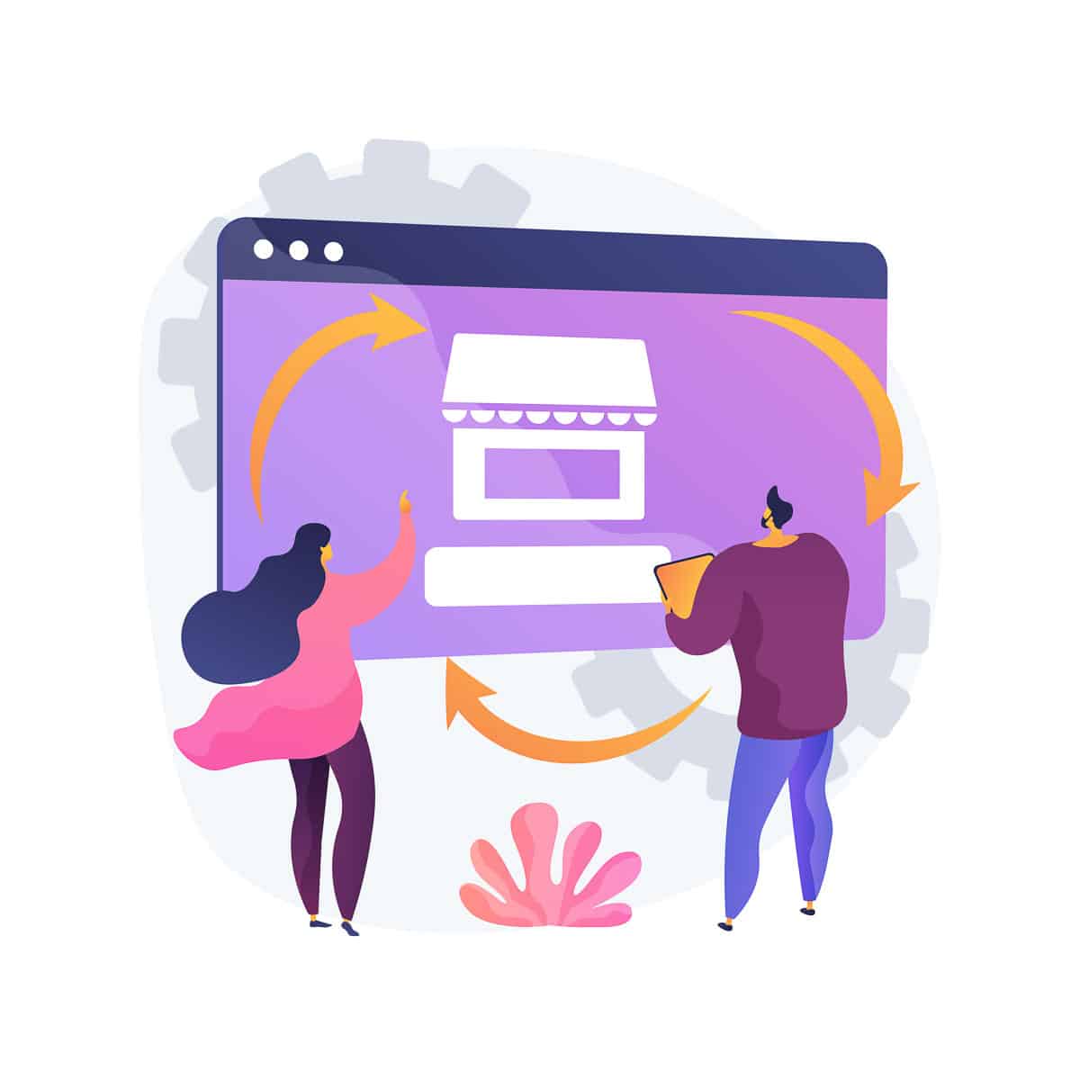 online arbitrage abstract concept vector illustration.