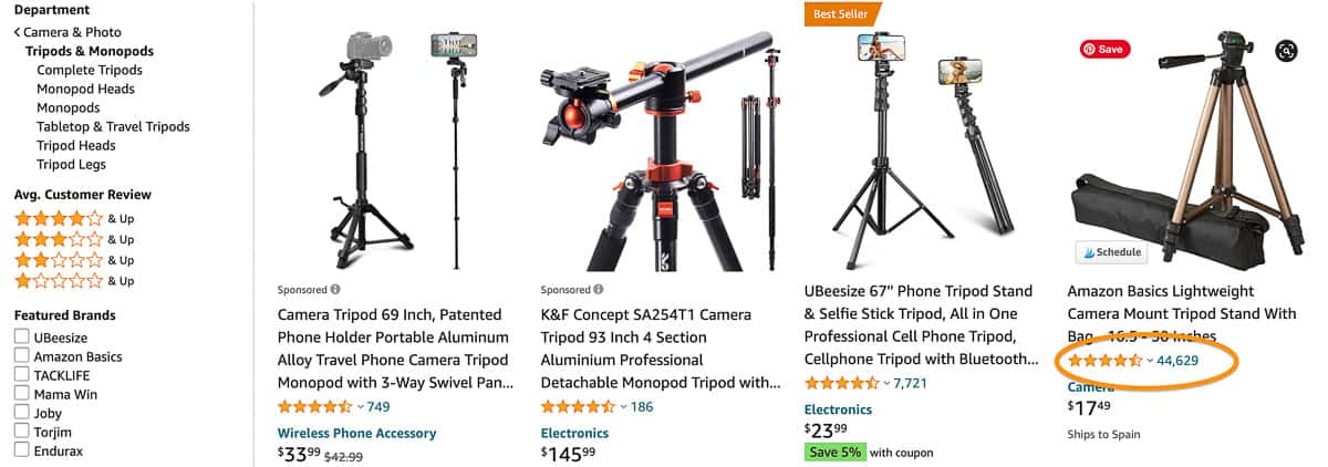 amazon reviews sample