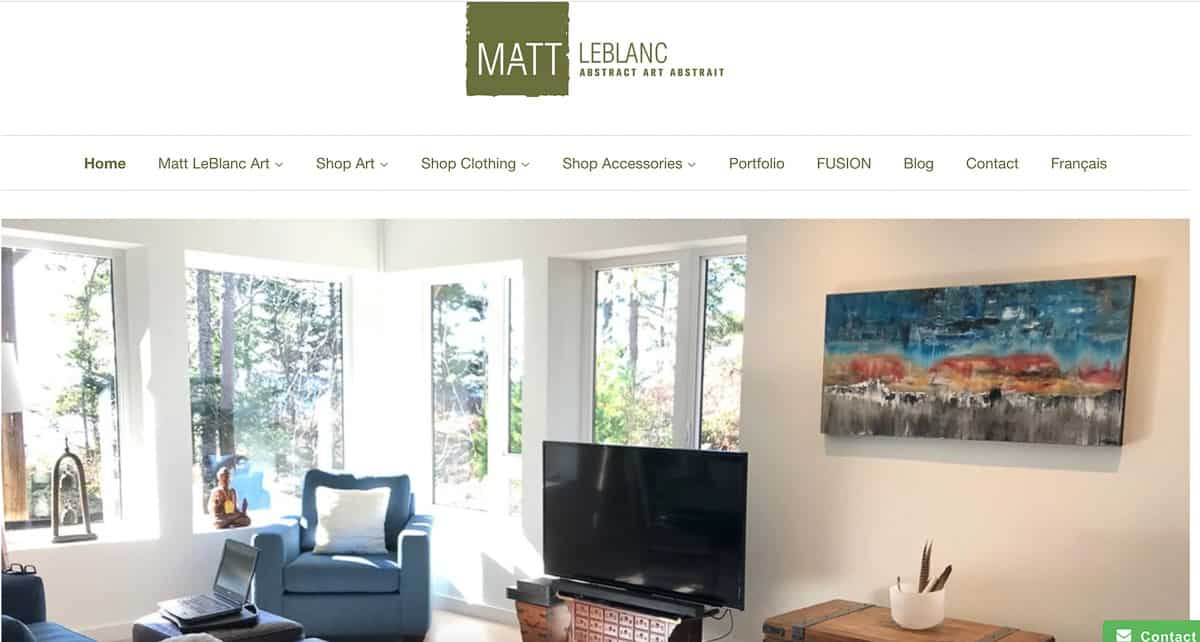 art ecommerce website