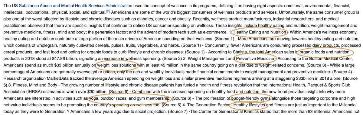 wikipedia keyword ideas