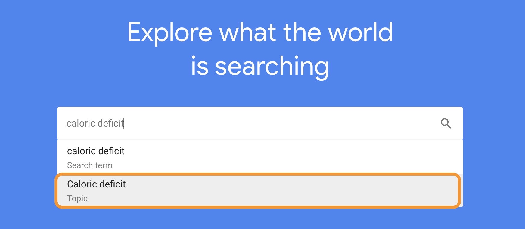 google trend homepage