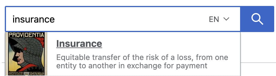 insurance in wikipedia