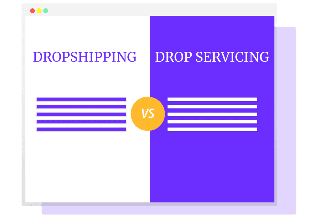dropshipping vs drop servicing