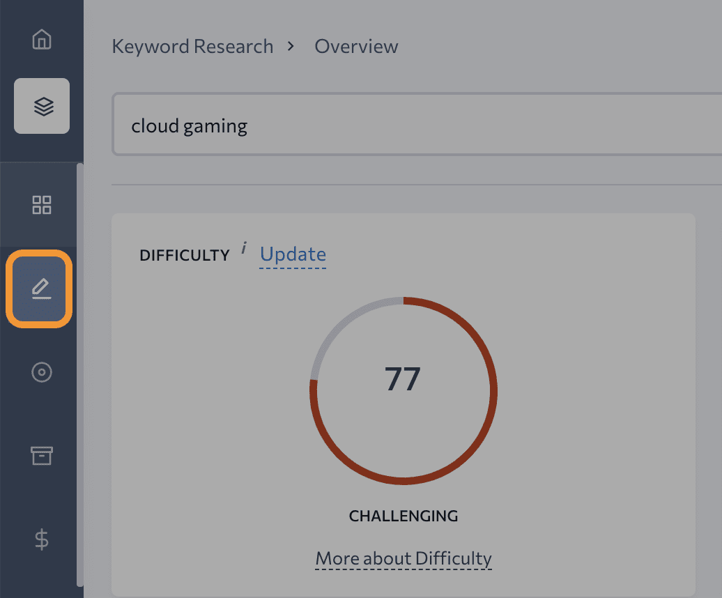 SE ranking keyword research