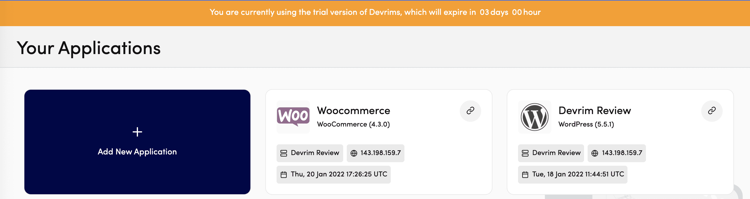 application tab Devrims