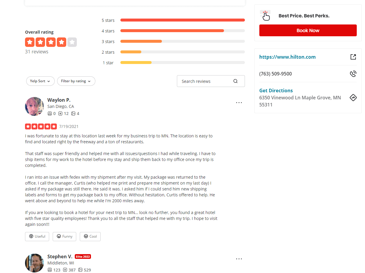 Research Your Competition by review sites