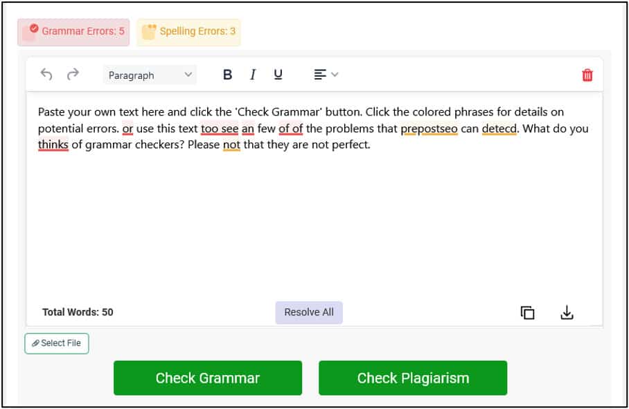 Grammar Checker